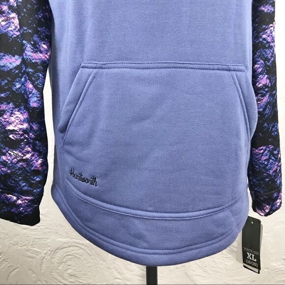 Huntworth Purple Camo Contrast Performance Hoodie NEW - Picture 9 of 13